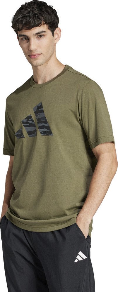Koszulka męska adidas Codes Camo Graphic zielona JI6768 M