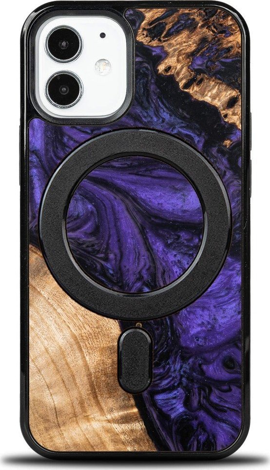 BeWood Etui Bewood Unique na iPhone 12 Mini - Violet z MagSafe