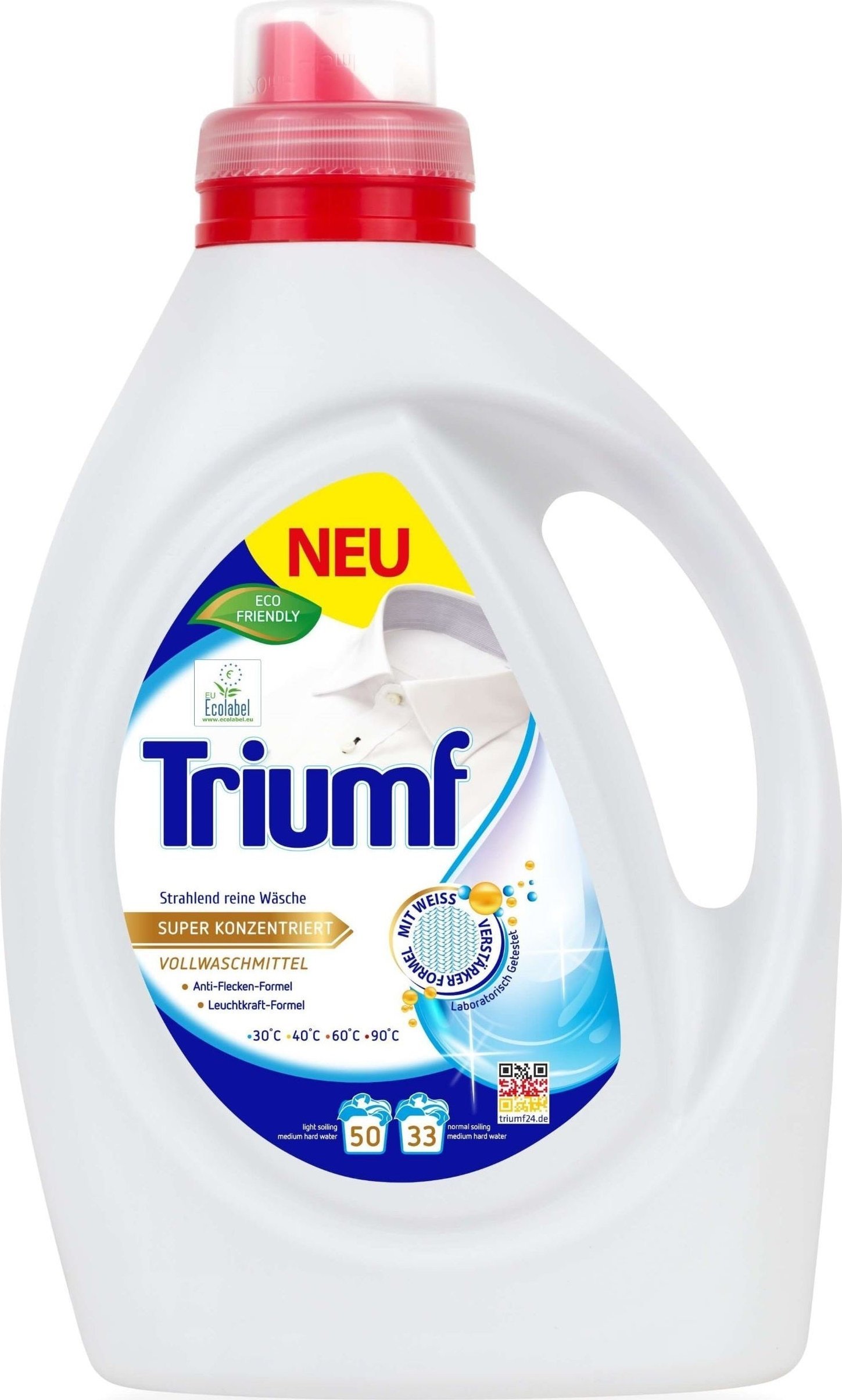 TRIUMF Płyn do prania White koncentrat 33 prania 2 l
