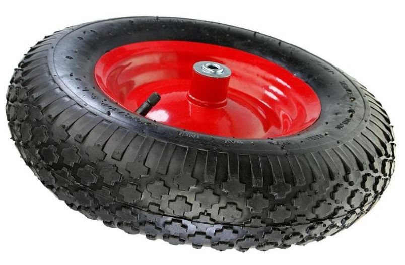 AWTools Koło do taczki pneumatyczne 400 felga metal łożysko oś (AW00001)