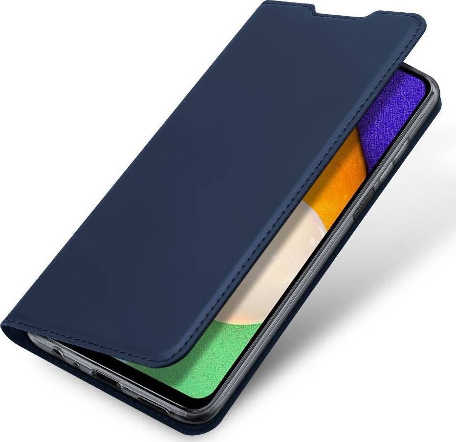 Dux Ducis Etui SAMSUNG GALAXY A03S z klapką skórzane Skin Leather granatowe