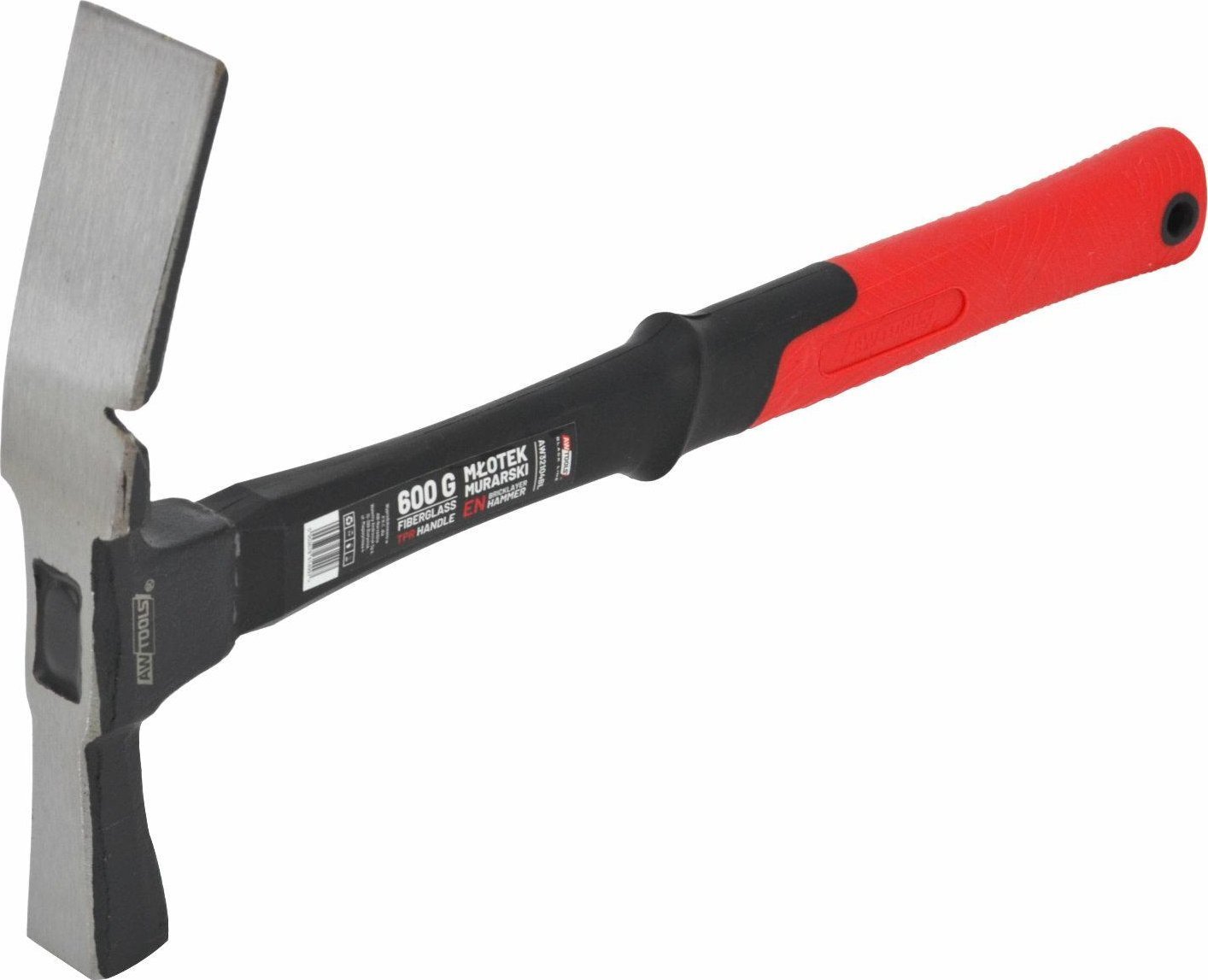 AWTools AWTOOLS MŁOTEK MURARSKI 600g WŁÓKNO BLACK LINE
