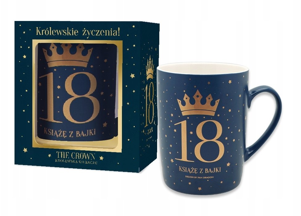 Kubek The Crown-18M granatowy