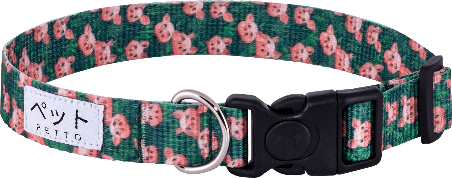 PETTO Obroża dla psa Eri Pigs / Black