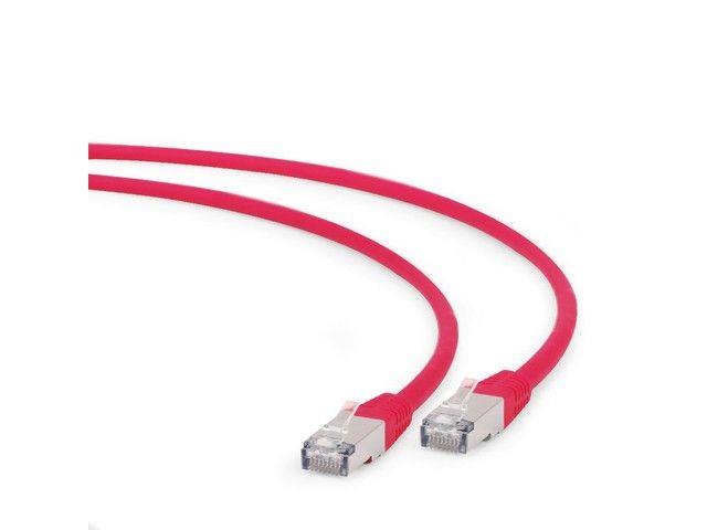Gembird patchcord kat. 6A, FTP, LSZH, 0.25m, czerwony (PP6A-LSZHCU-R-0.25M)