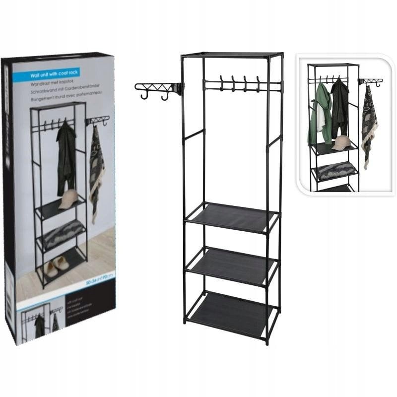 WIESZAK NA UBRANIA POJEDYNCZY I 3 PÓŁKI EXCELLENT HOUSEWARE