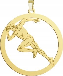 Radziszewska Jewellery Pozłacana Zawieszka Sprinter Bieg GRAWER GRATIS