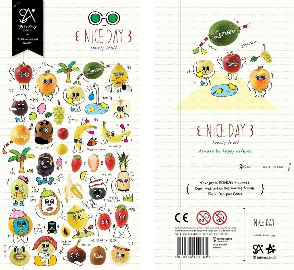 Teka Naklejki ozdobne Owocny nastrój