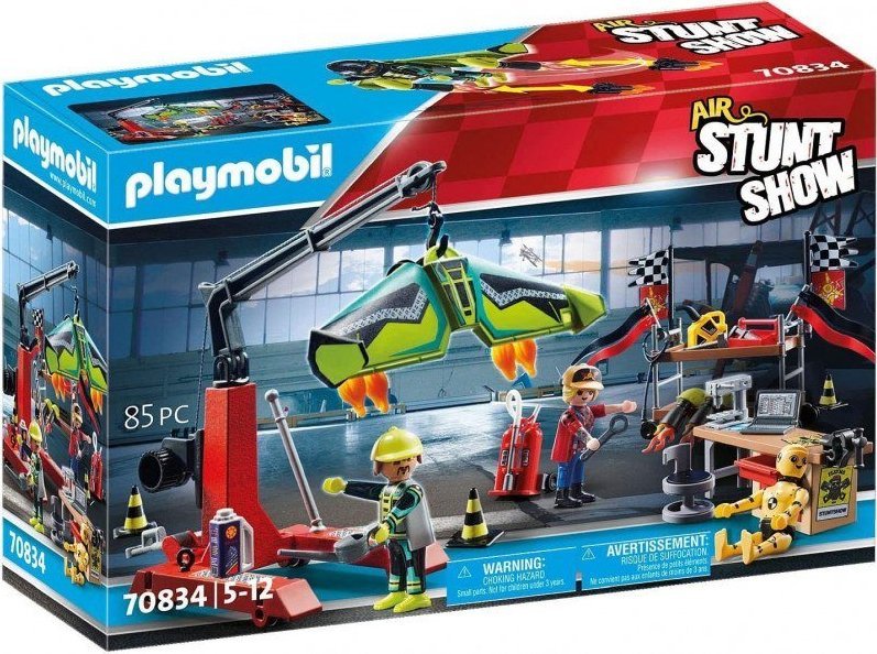 Playmobil PLAYMOBIL 70834 Air Stunt Show Service Station Construction Toy