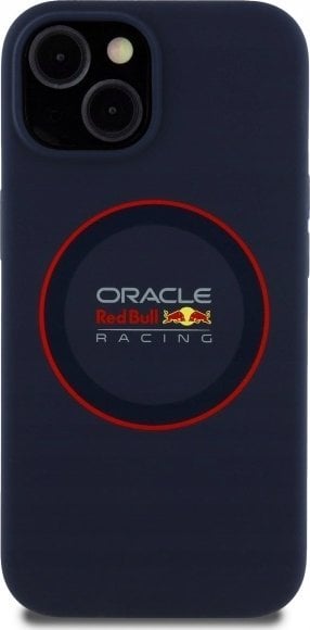 Red Bull RBHMP14S24SIILVR iPhone 14 6.1" Hard Case Navy Silicone Red Ring MagSafe