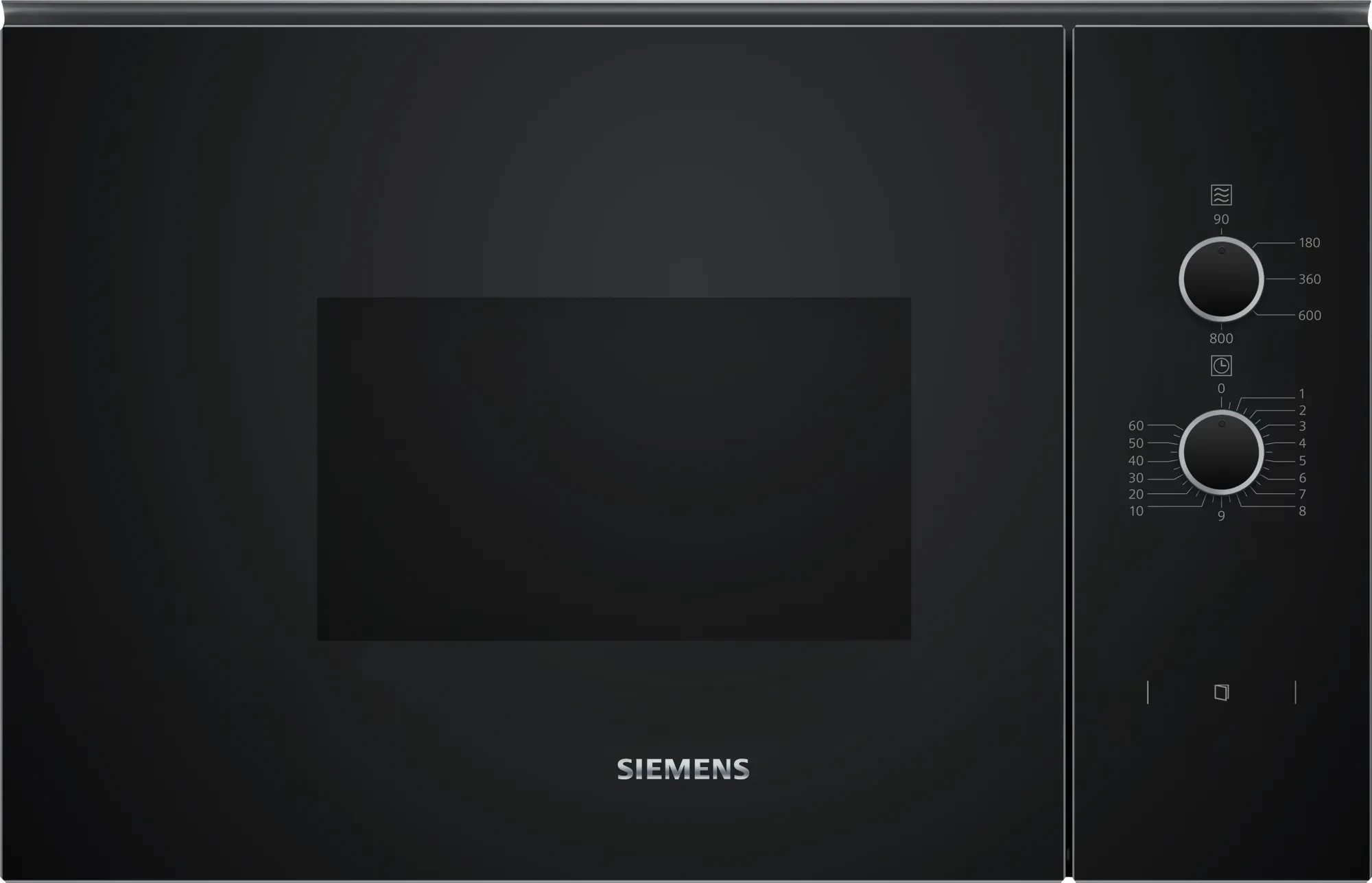 Siemens iQ300 BF520LMA1, Built-in, Solo microwave, 20 L, 800 W, Rotary, Black