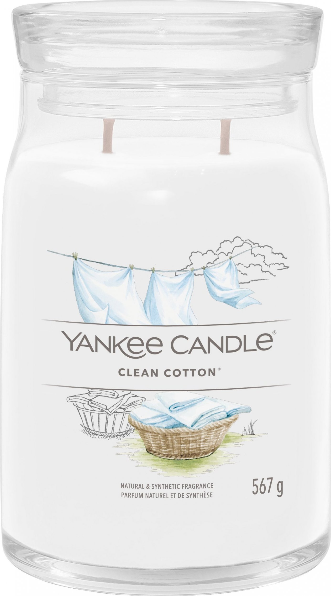 Yankee Candle Yankee Candle Signature Clean Cotton® Świeca Duża 567g