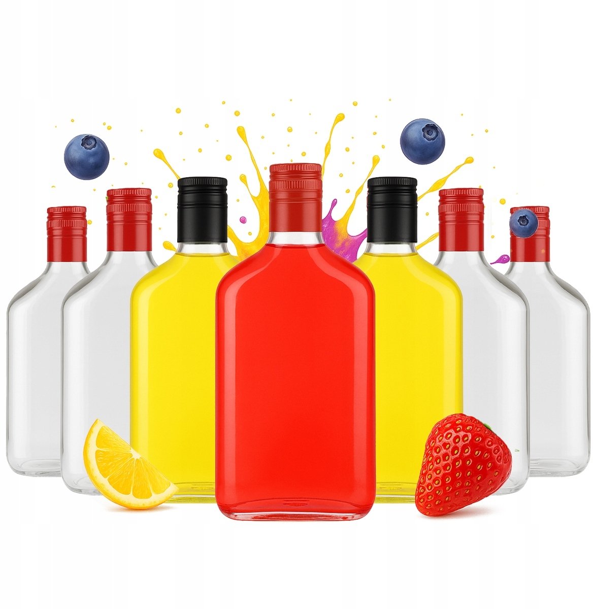 50x Butelki szklane PIERSIÓWKA 350ml + zakrętka na BIMBER Alkohol Wino