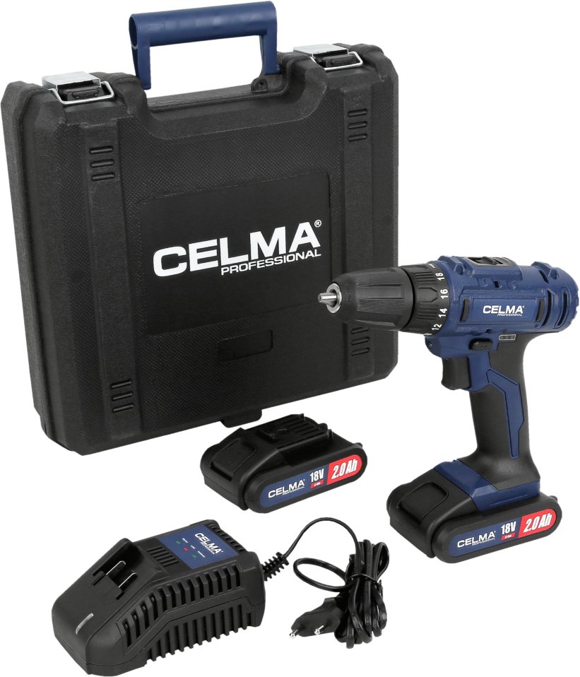 Wiertarko-wkrętarka Celma WAK-Li 18GEO+ 18 V 2 x akumulator 2 Ah