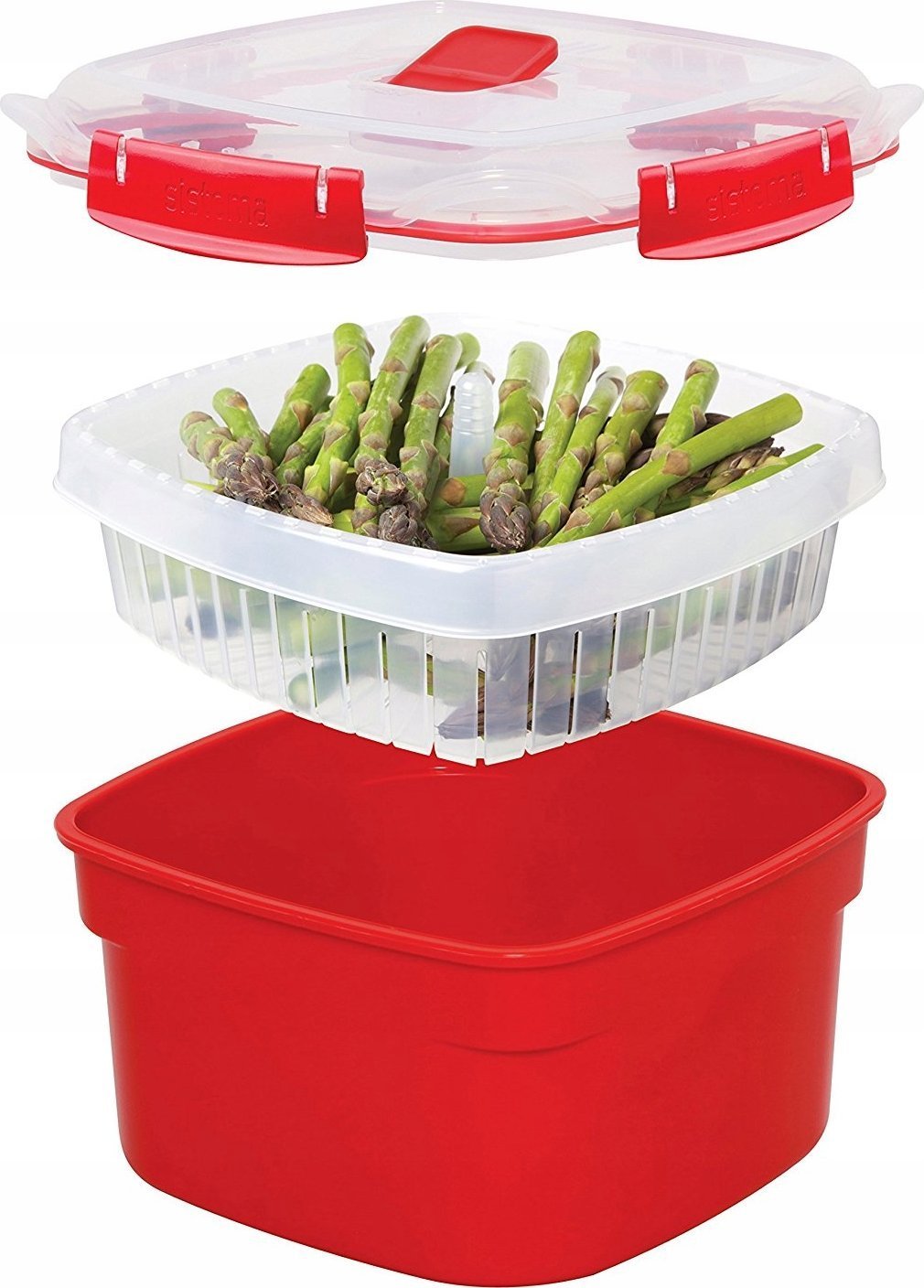 Sistema Mikrofalowy parowar o pojemności 2400 ml