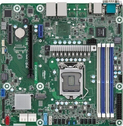 ASRock Płyta główna ASRock E3C252D4U 1x LGA1200 Intel Xeon E-23XX C252 (4xDIMM SATA 1xM.2 2x1GbE IPMI)