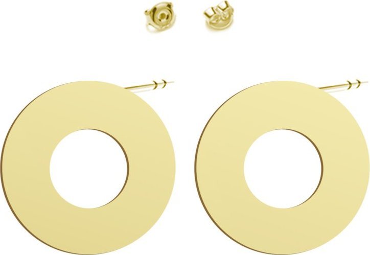 Radziszewska Jewellery Kolczyki Pozłacane z Kółkami