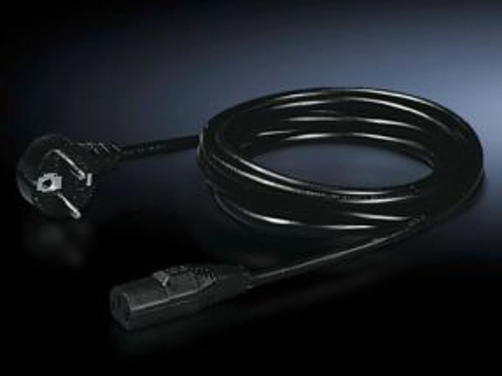 Kabel zasilający Rittal Rittal DK 7200.210 Czarny 1,8 m Wtyczka zasilająca typu D