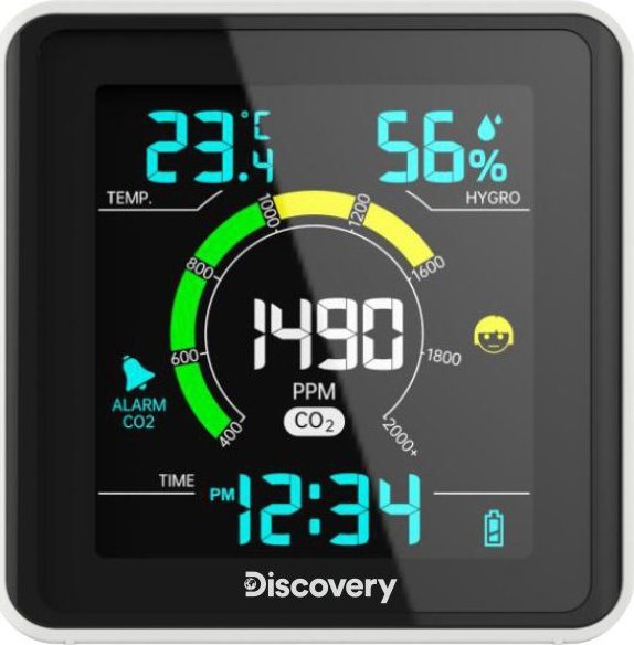 Stacja pogodowa Discovery Stacja meteorologiczna Discovery Report WA40 z czujnikiem CO2