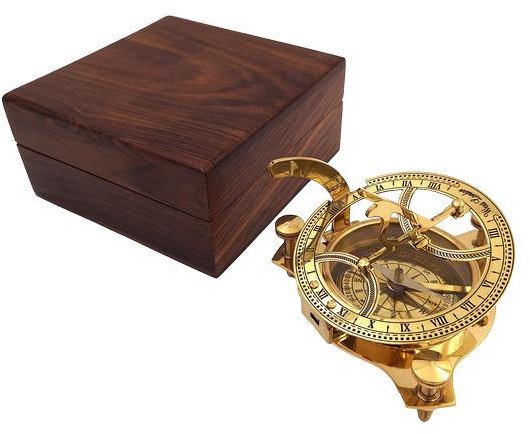 Kompas Mosiężny Dollond w pudełku drewnianym - SD14/2.5