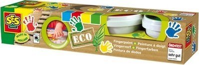 SES Eko farby do malowania palcami 4 kolory