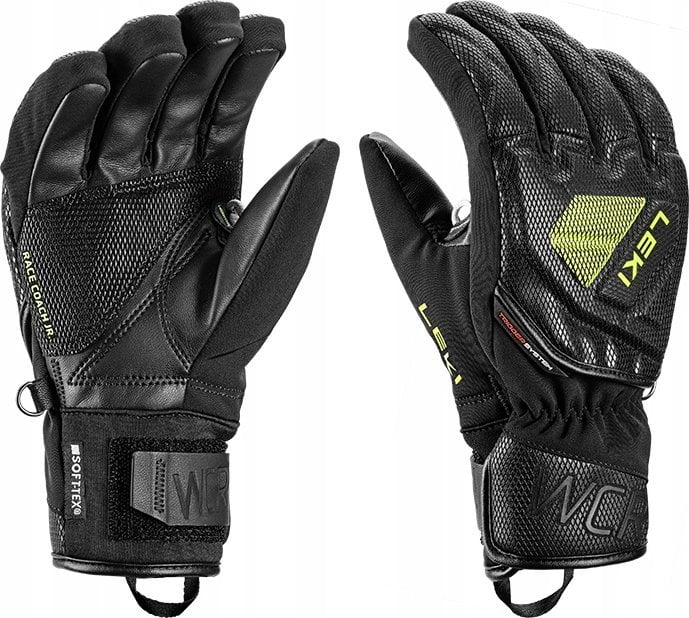 Leki LEKI RĘKAWICE WCR C-Tech 3D Jr. black-lemon 5.0