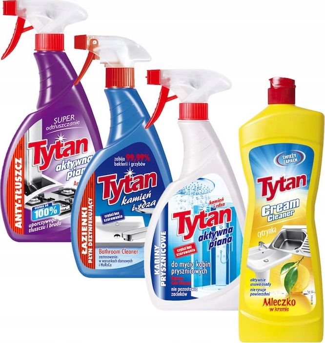 Tytan Tytan SPRAY 1x TŁUSZCZ 2x ŁAZIENKA 1x MLECZKO