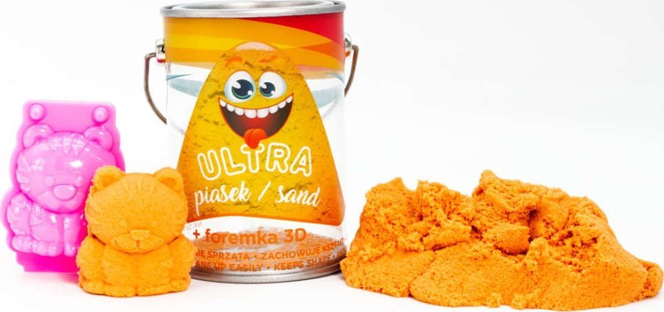 Epee EPEE Ultra Piasek - puszka 150g pomarańczowy + foremka 3D tygrysek 093728