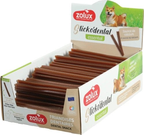 ZOLUX Przysmak dentystyczny dla psa STICKODENTAL M z wapniem 12cm 80szt
