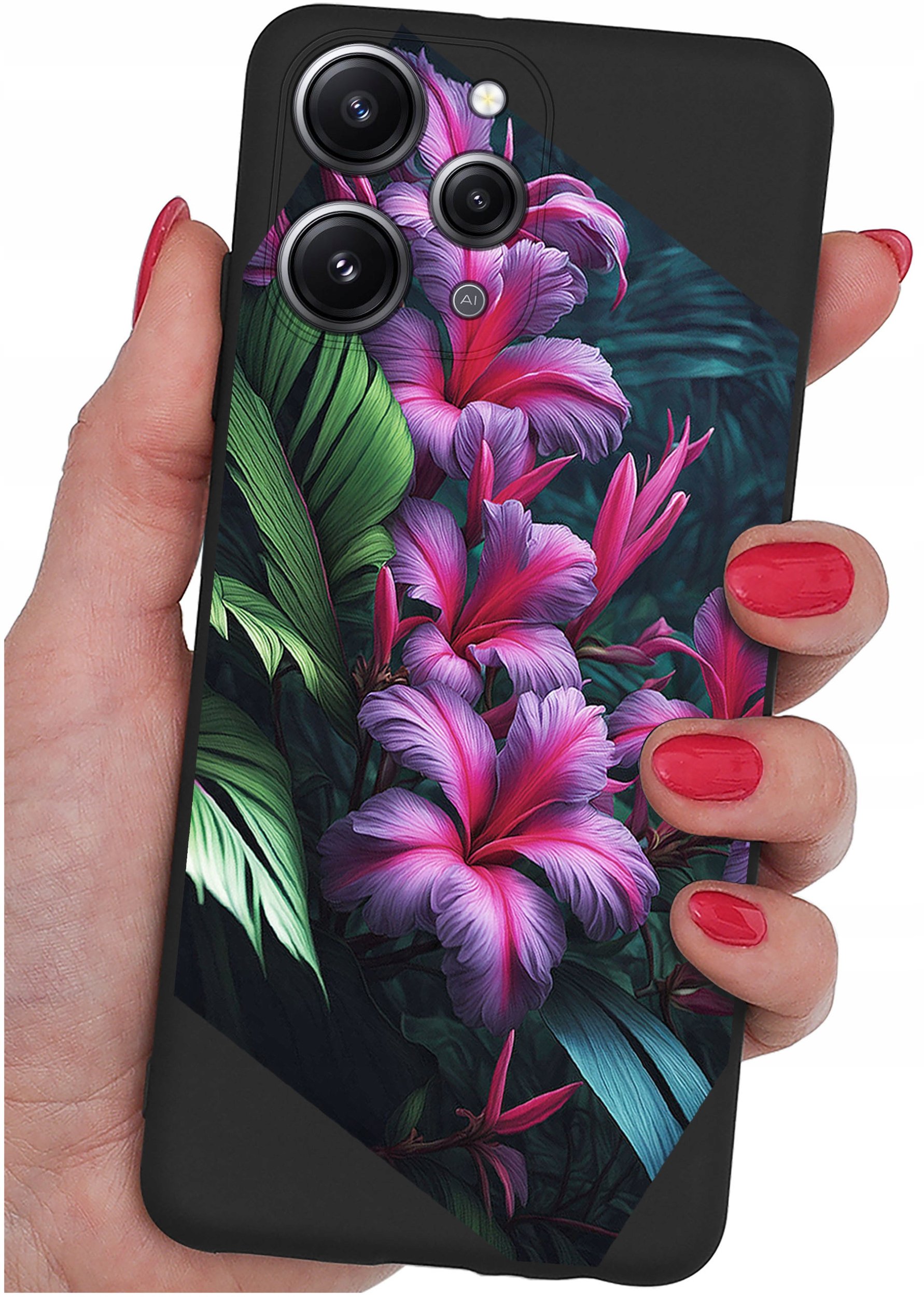 Etui do Xiaomi Redmi 12 4G WZORY |SILIKONOWE MATT CASE + SZKŁO 9H