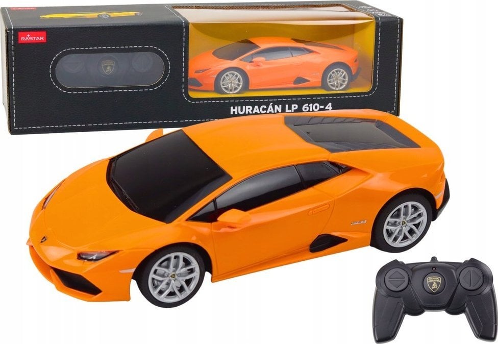 LeanToys Auto R/C Lamborghini Huracan 1:24 Rastar Pomarańczowy