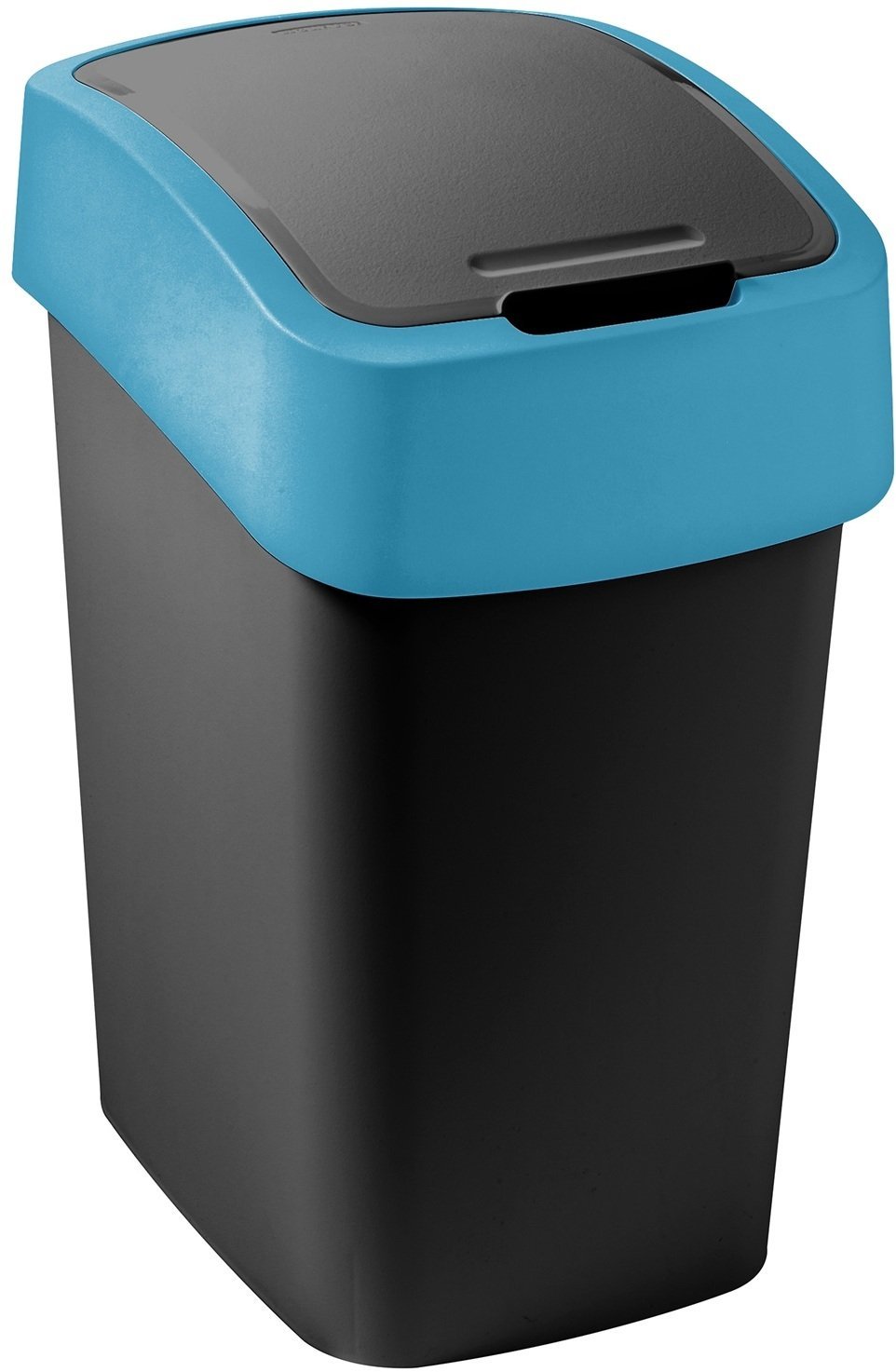 CURVER KOSZ NA ŚMIECI "FLIP BIN" 9L /CZARNY/ NIEBIESKI