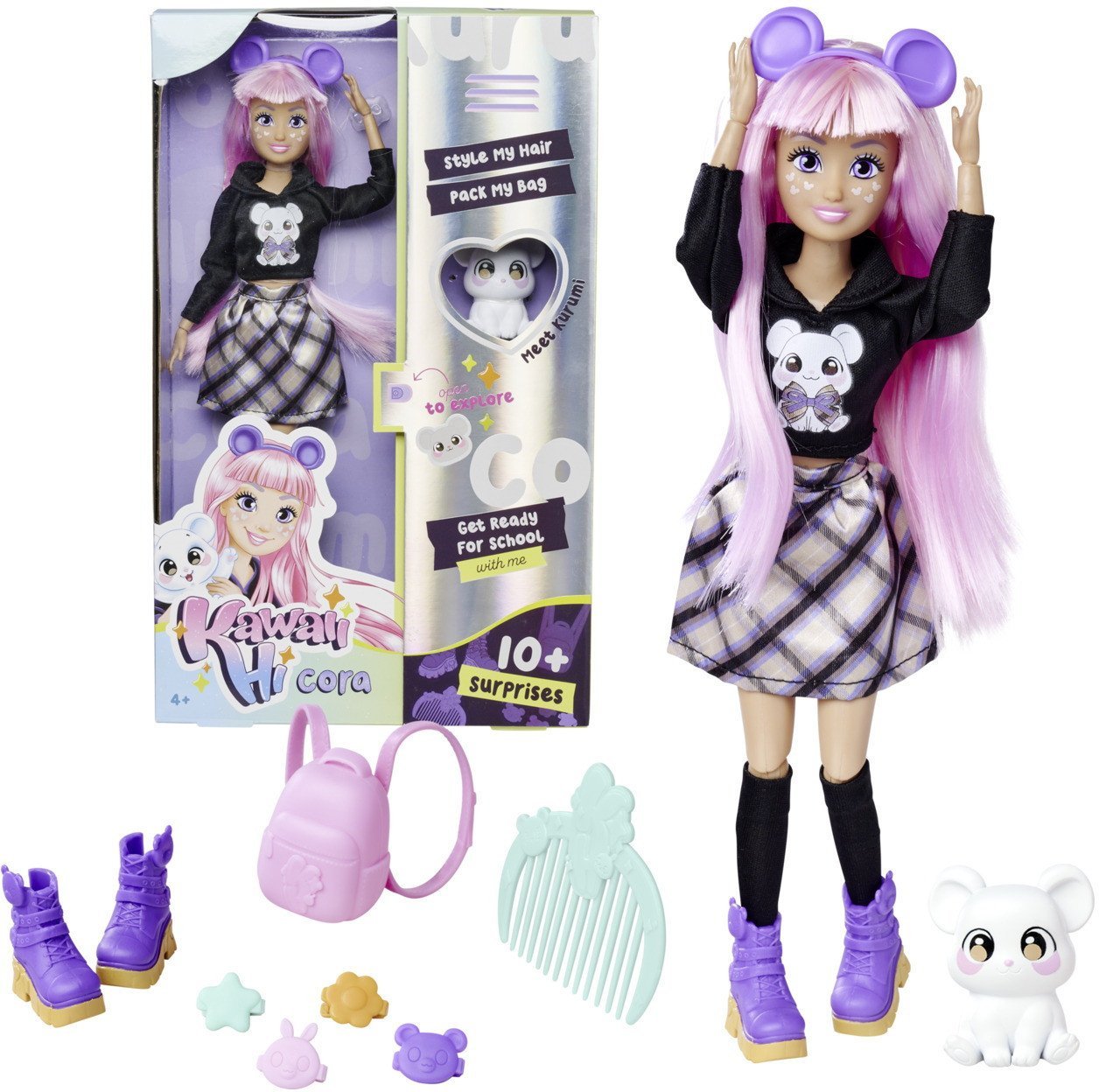 Kawaii Hi Cora lalka+akcesoria 595-3976