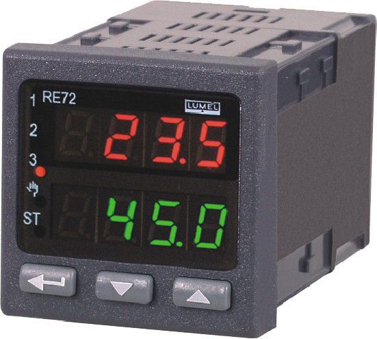 Lumel Programowalny regulator temperatury wyjście 1 przekaźnikowe wyjście 2 przekaźnikowe wyjście 3 przekaźnikowe zasilanie 85-253V AC (RE72 111100P0)