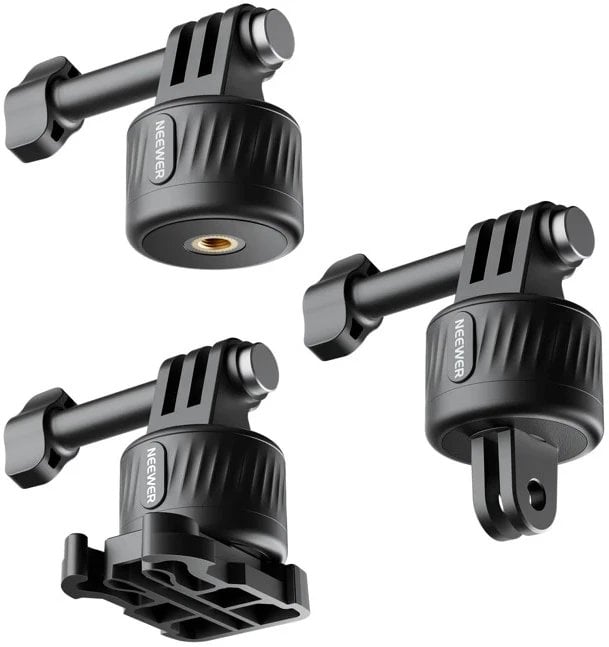 Neewer GP-21 Magnetic Quick Release Tripod Mount Adapter Set Compatible with GoPro Hero