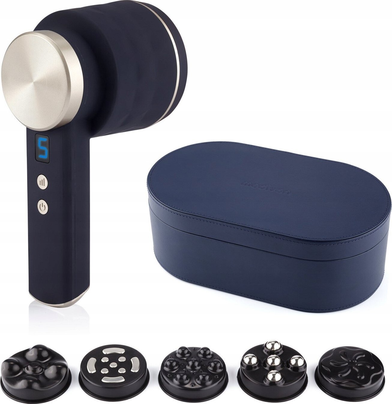 Masażer ręczny do ciała antycellulitowy bezprzewodowy Medivon Lift 6w1 etui