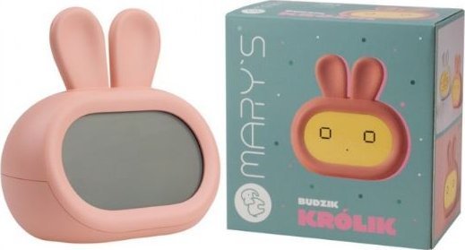 Lampka Nocna Budzik Dziecięca Led Królik Rózowy Mw20729 Eco Light