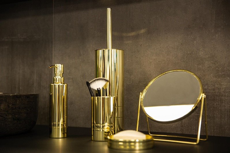 STORAGE CUP LONDON GOLD STAINLESS-STEEL