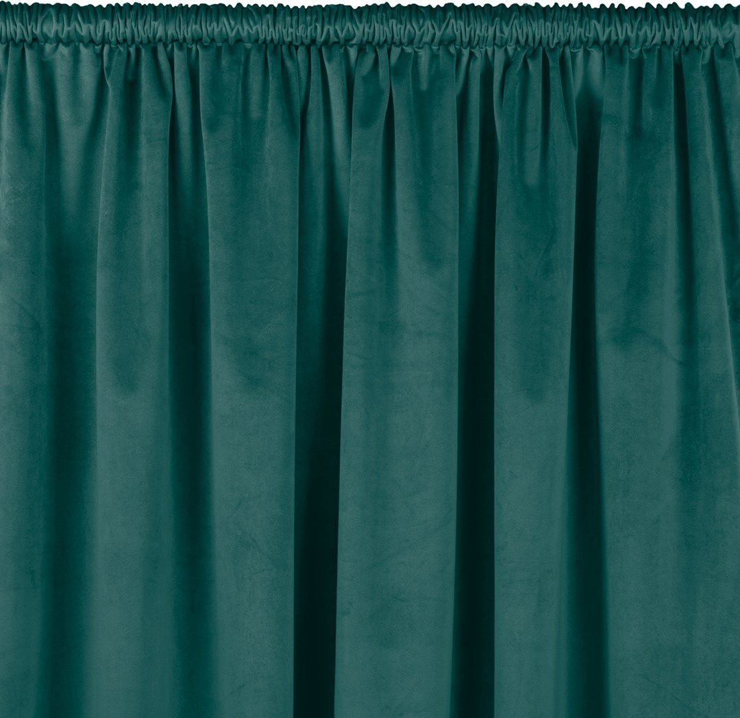 Homede Homede Zasłona VILA velvetowa z tunelem 200x270 morska wzór 1