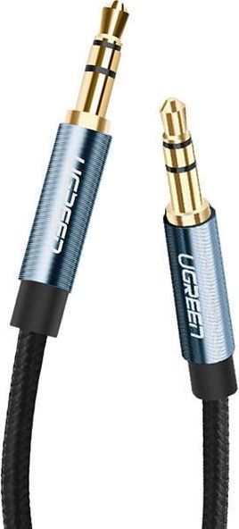 Kabel Ugreen Jack 3.5mm - Jack 3.5mm 1.5m niebieski (UGR481BLU)