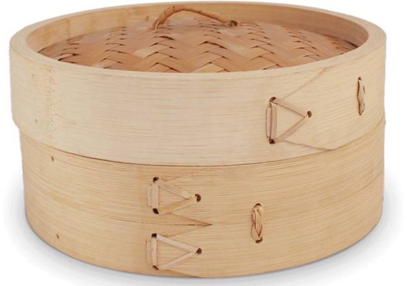 Emro Aziatica bambusowy parowar okrągły, 1 piętro, średnica 15 cm