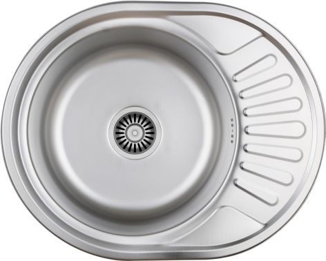 Zlewozmywak Steiner JIM 216 Steinsteel len z syfonem 1-komorowy z/o