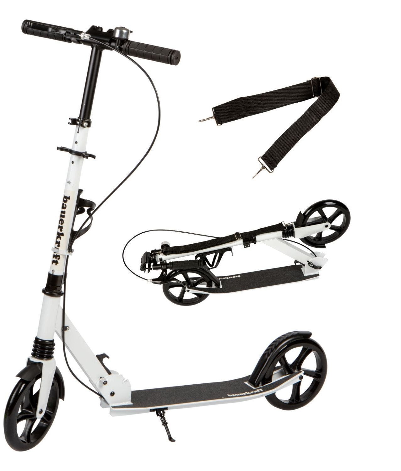 Duża składana hulajnoga 95-105cm hamulec ręczny