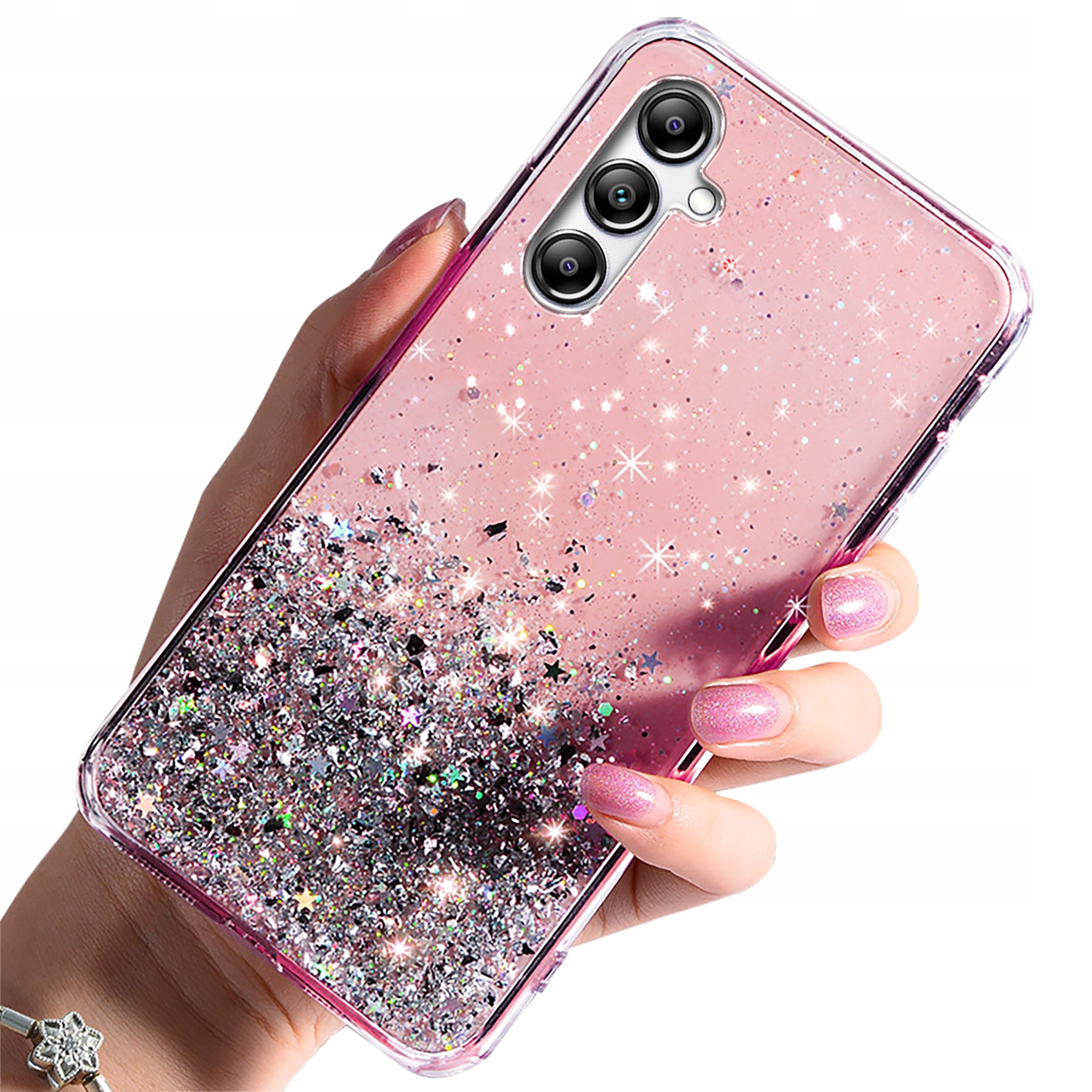 Etui do Samsung Galaxy M34 5G CASE BROKAT PLECKI SILICONE + SZKŁO 9H