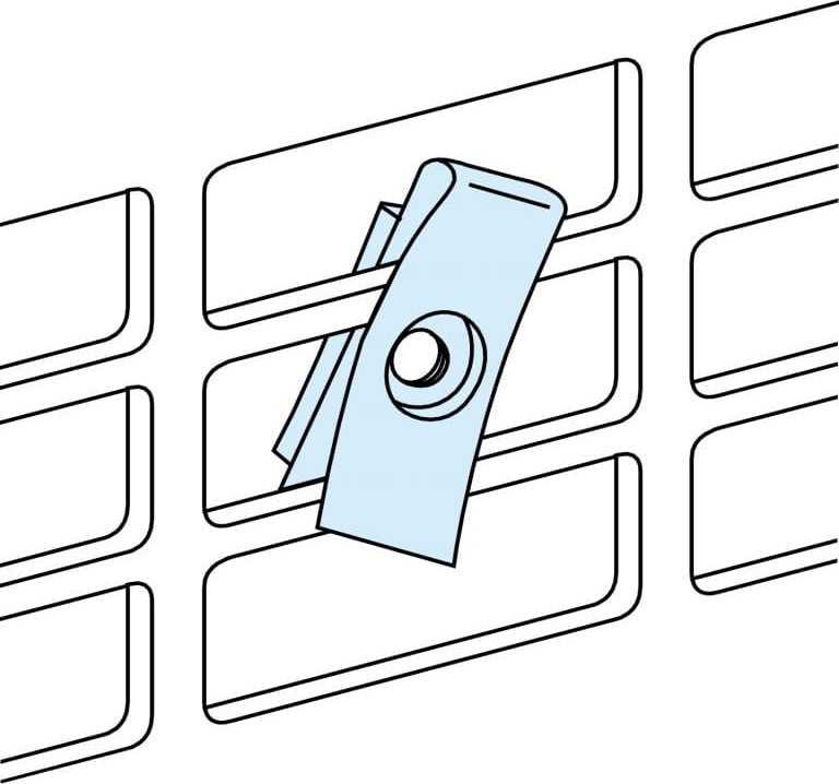 Schneider Electric Nakrętki zatrzaskowe 20x M5 do płyt montażowych LVS03181