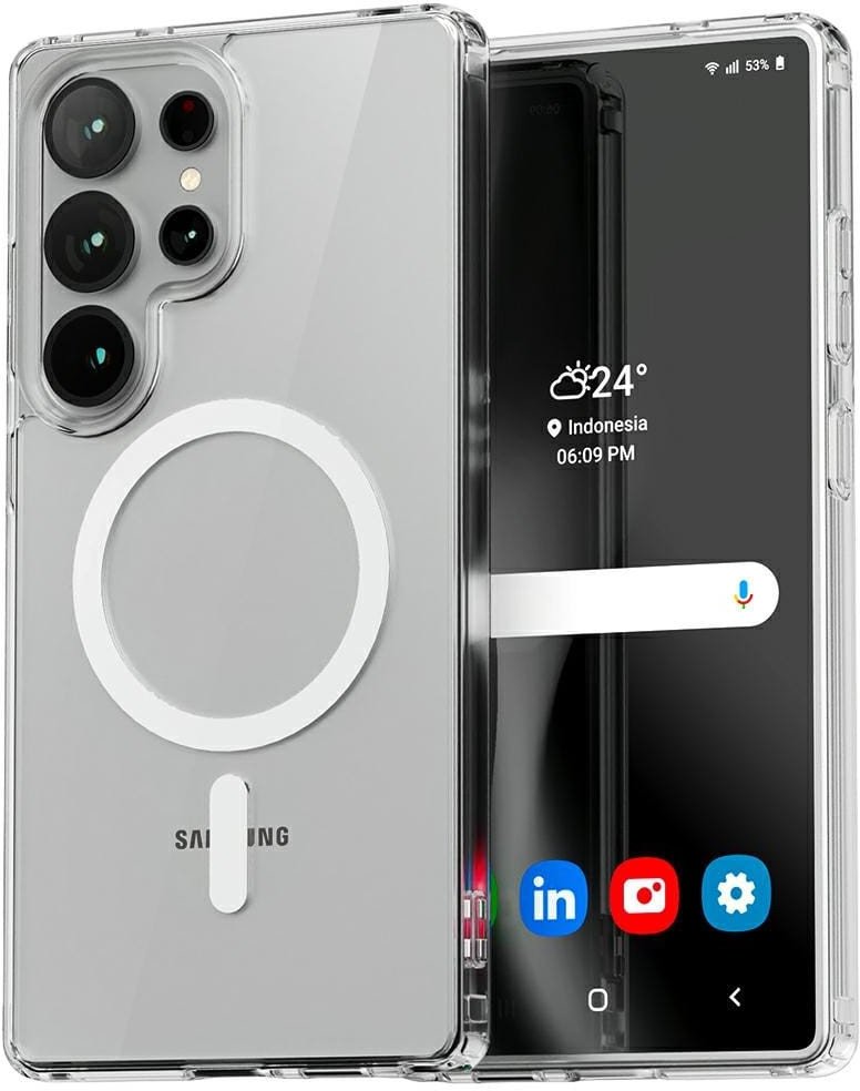 Mercury etui MagSafe Jelhard Samsung S25 Ultra S938 transparent