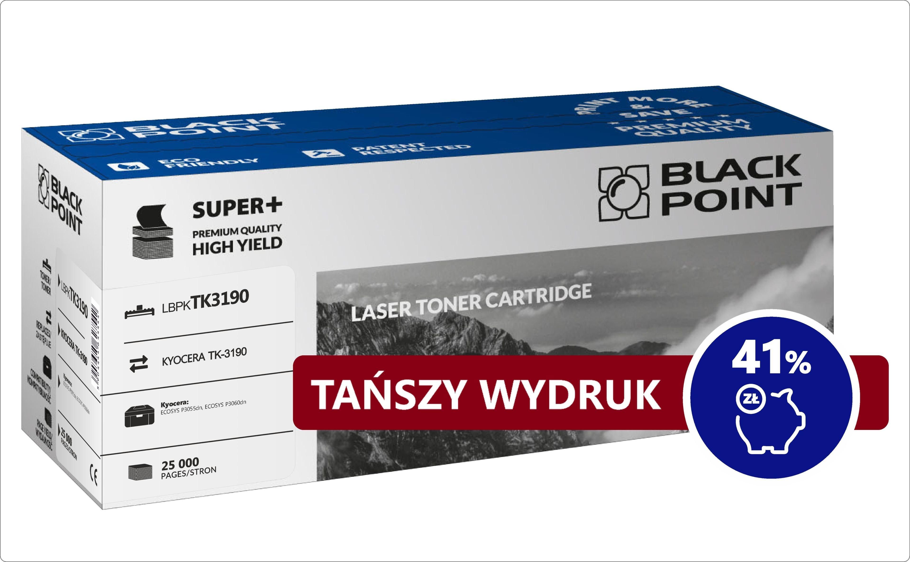 Toner Black Point LBPKTK3190 Black Zamiennik TK-3190 (BLKYOTK3190BCBW)