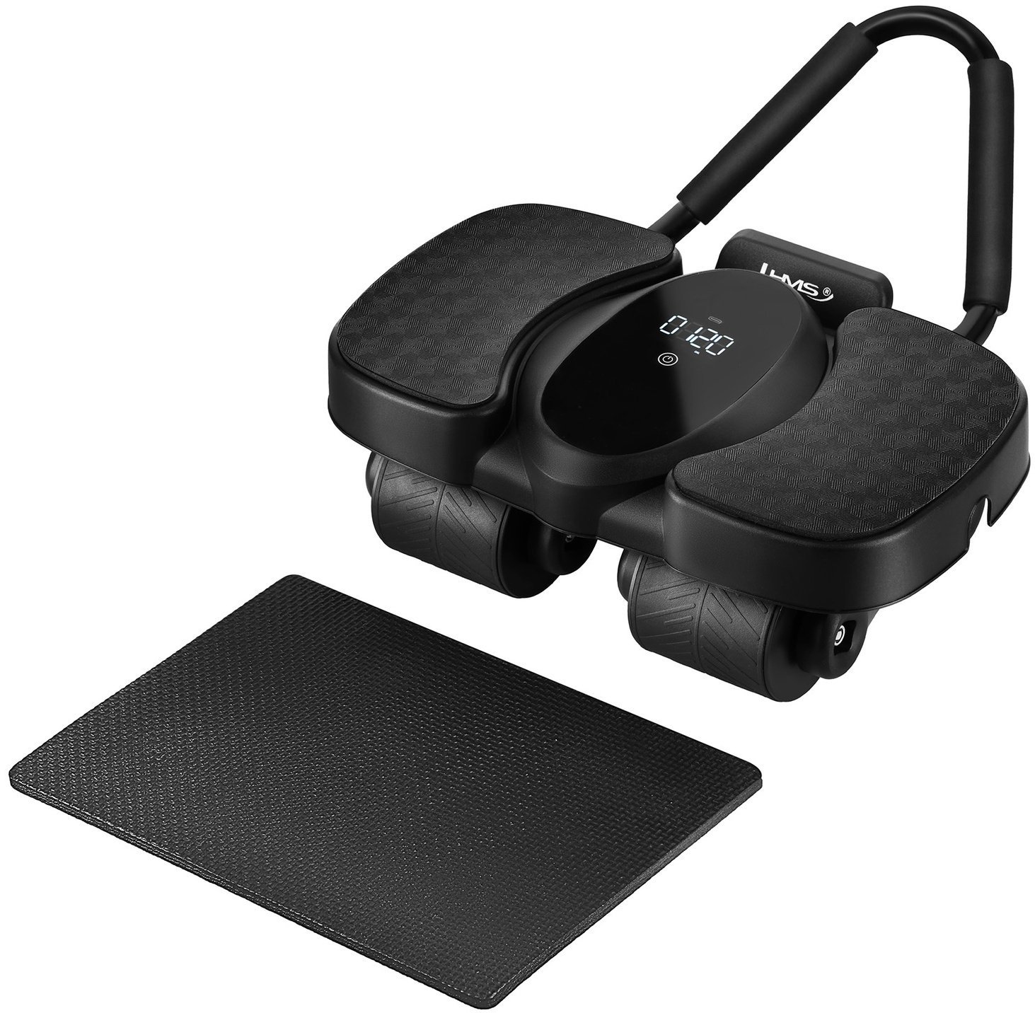 HMS KA40 AUTOMATYCZNE KOŁO DO ĆWICZEŃ MIĘŚNI BRZUCHA Z PODPARCIEM I WYŚWIETLACZEM