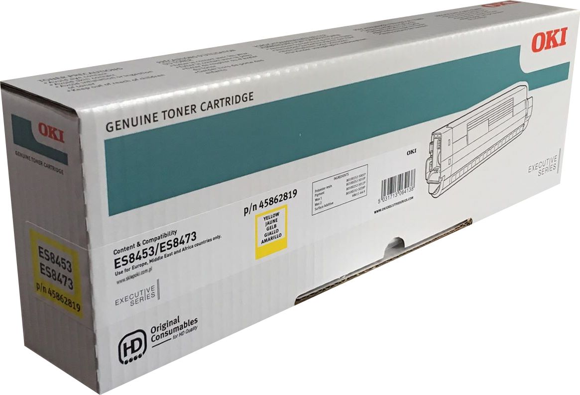 Toner OKI Yellow Oryginał (45862819)