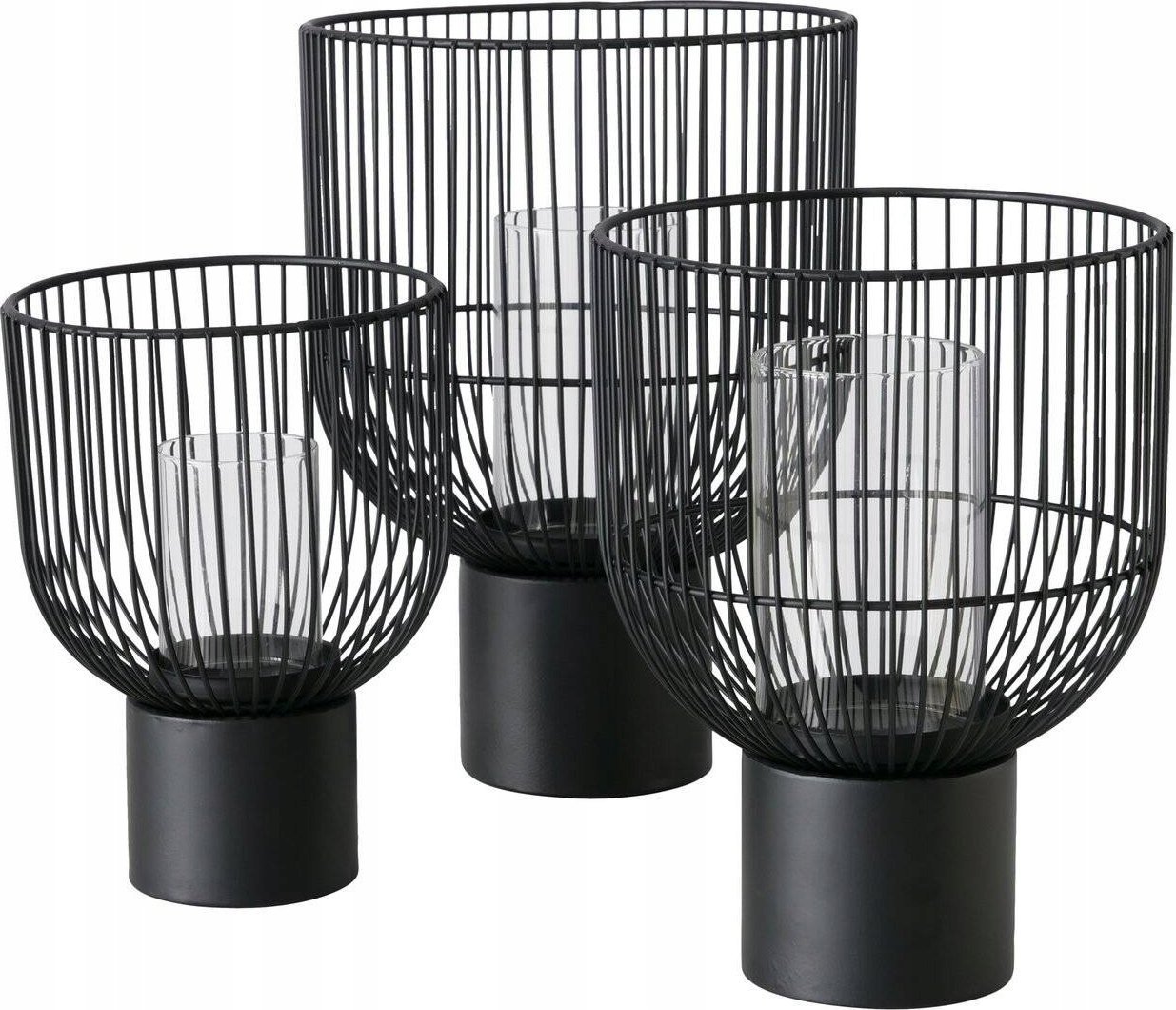 Boltze Metalowe świeczniki CANDY, 3 sztuki